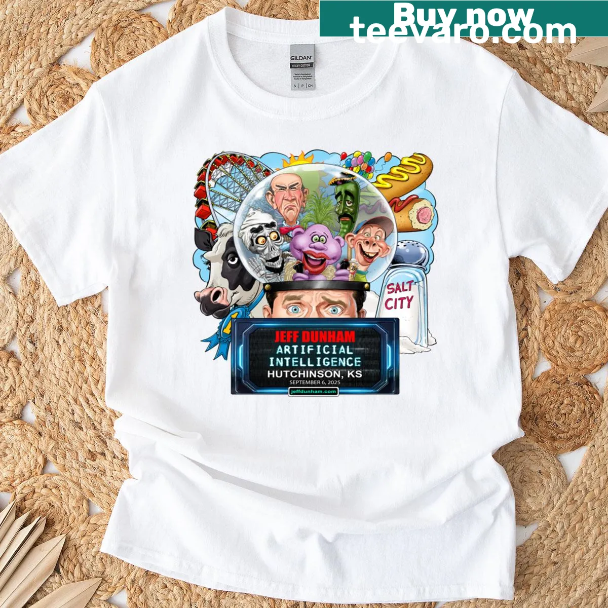 Sarcastic poodle-themed t-shirt with humorous quote — on a men's t-shirt