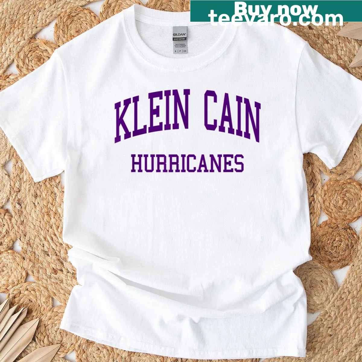 Retro Klein Cain High School graphic on a T-shirt — on a men's t-shirt