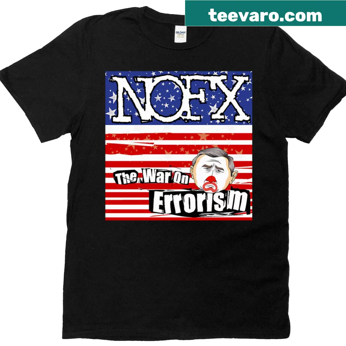 Vintage rock punk band logo concert T-shirt. — on a men's t-shirt