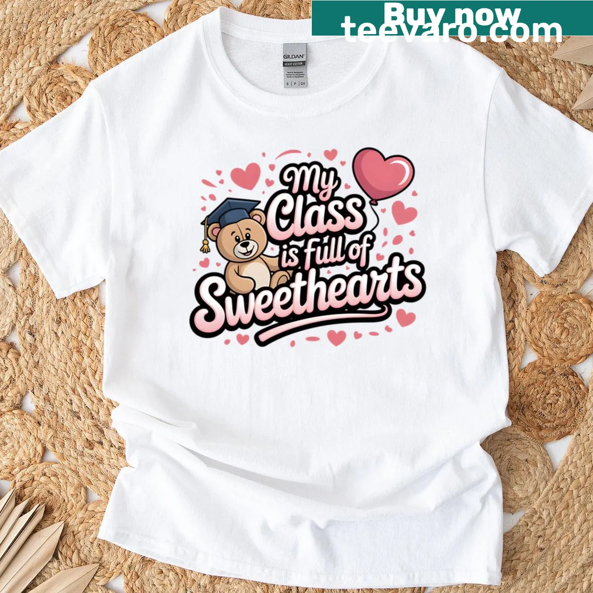 Charming typography T-shirt celebrating sweet students in class. — on a men's t-shirt