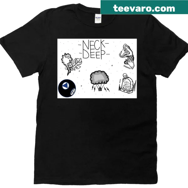 Graphic design inspired by Neck Deep band