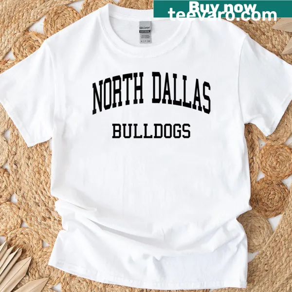 Retro North Dallas High School T-shirt with school emblem and vintage style
