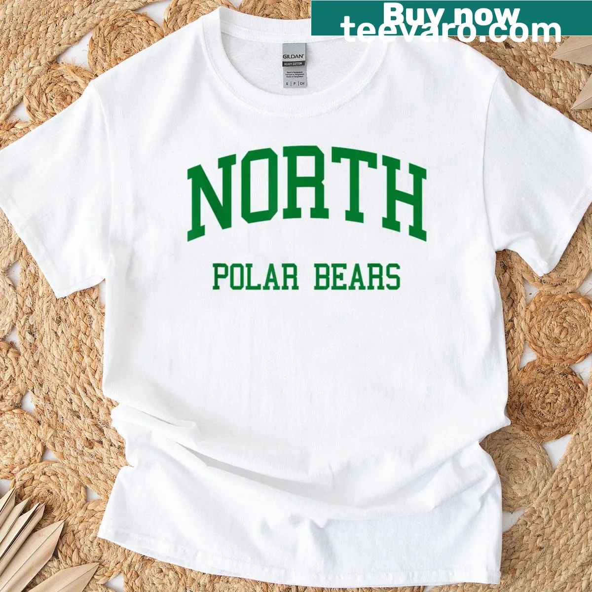 Retro North High School T-shirt from Des Moines IA — on a men's t-shirt