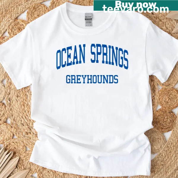 Retro t-shirt celebrating Ocean Springs High School with nostalgic design