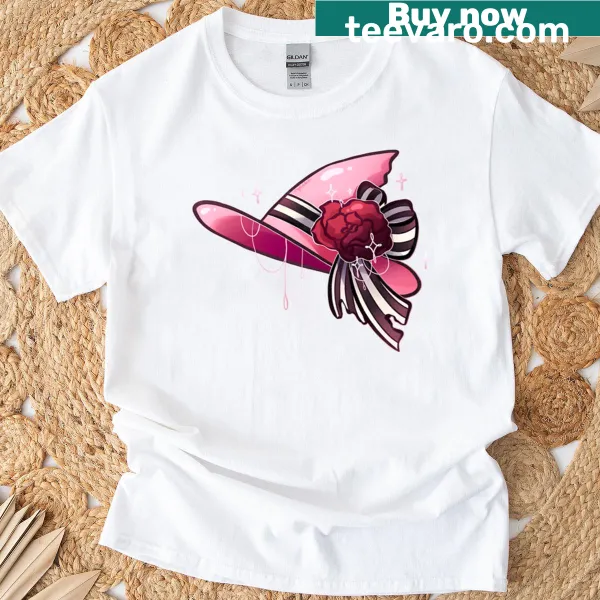 Playful witch hat t-shirt with whimsical design elements