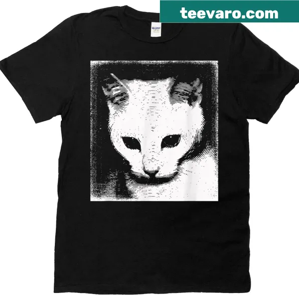 Funny sad kitten graphic T-shirt for cat lovers