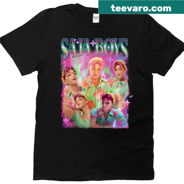 Playful summer-themed design featuring Saja Boys