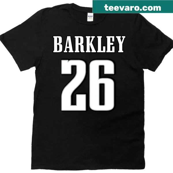 Saquon Barkley 26 graphic on a sports T-shirt