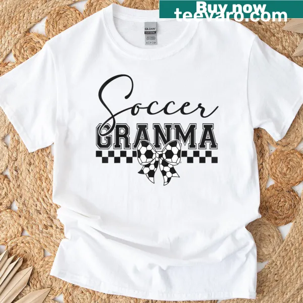 Typography design 'Soccer Grandma' on a T-shirt