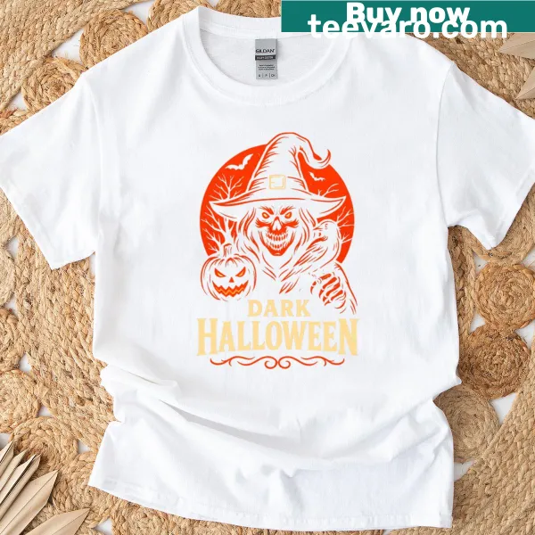 Retro spooky witch design shirt for Halloween