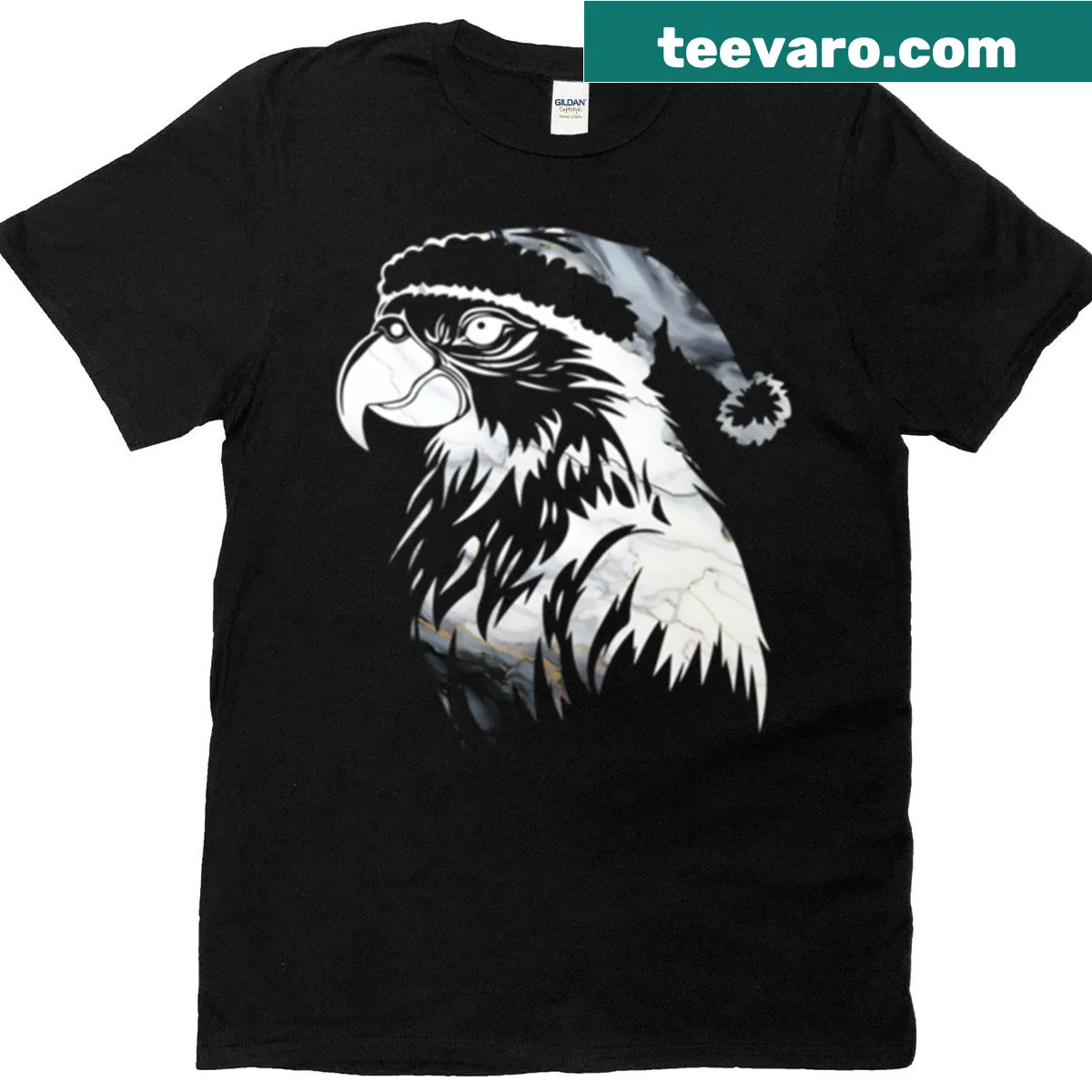 Illustration of a sulphur-crested cockatoo on a T-shirt — on a men's t-shirt