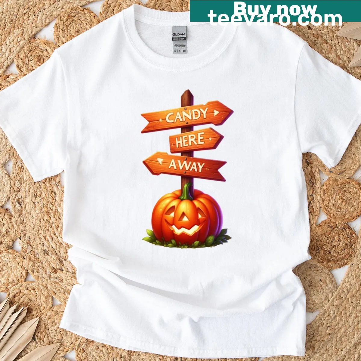'Sweets Here, Let’s Go' text on a playful t-shirt — on a men's t-shirt