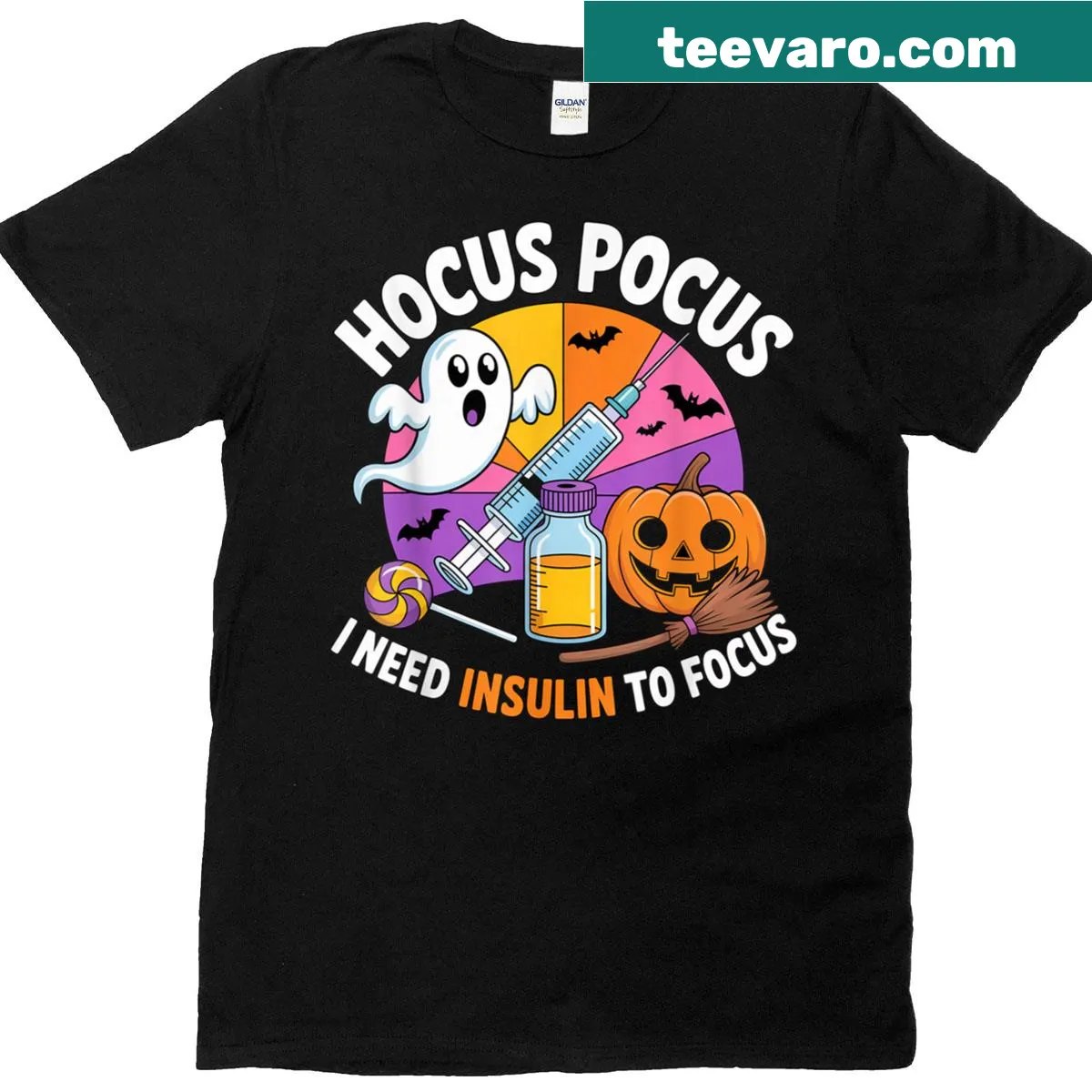 Humorous diabetes awareness T-shirt with clever phrase and design — on a men's t-shirt