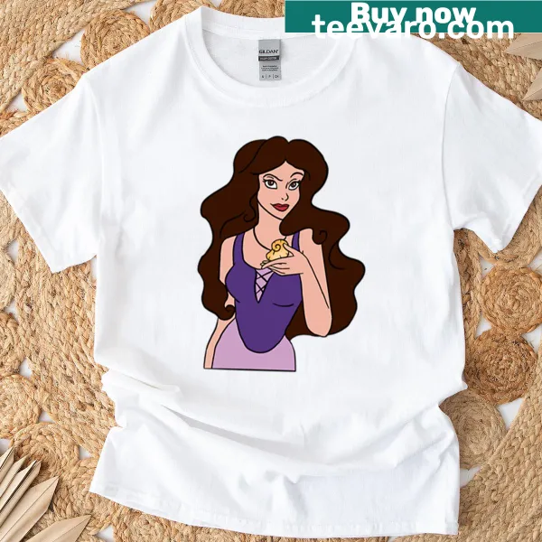 Illustration of Vanessa from The Little Mermaid on a shirt