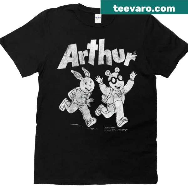 Vintage cartoon-themed kids T-shirt featuring movie illustrations