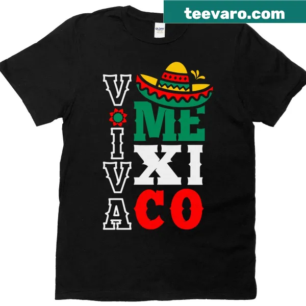 Funny Mexican Independence Day T-shirt with flag graphic