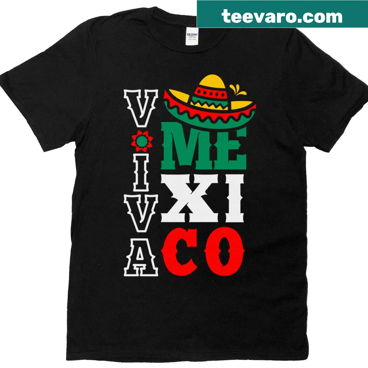 Funny Mexican Independence Day T-shirt with flag graphic — on a men's t-shirt