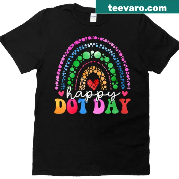 Cute shirt for Happy Dot Day with colorful dots design.
