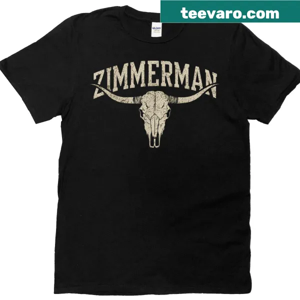Vintage name style T-shirt for kids, featuring the name Zimmerman