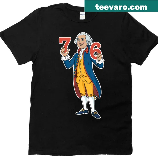 Graphic T-shirt honoring George Washington and American pride