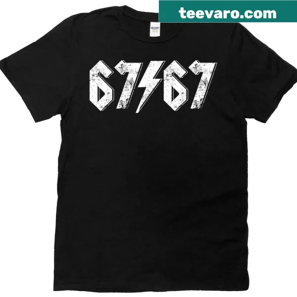 Funny t-shirt with '67 Meme' graphic for humor lovers