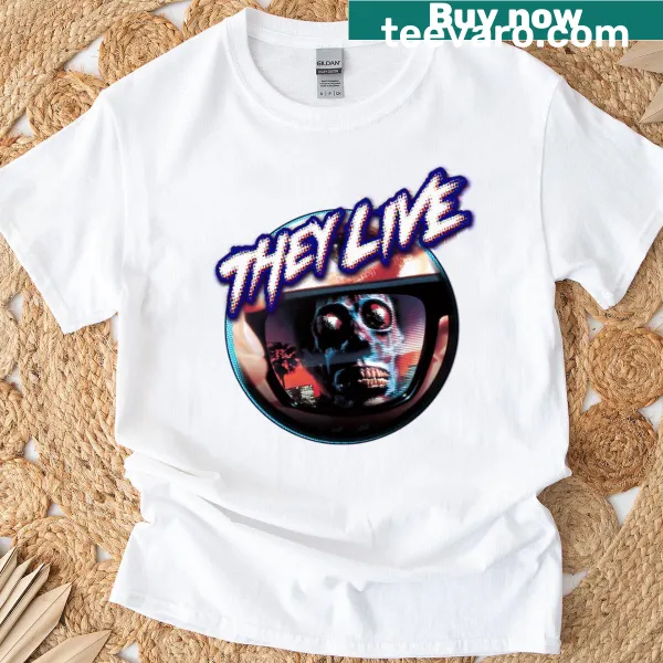 Vintage horror-themed t-shirt featuring 80s and 90s ghost movie graphics
