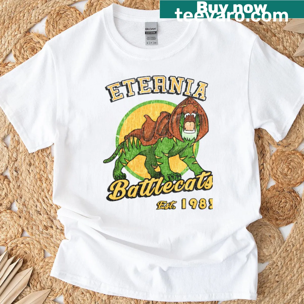 Vintage cartoon fan t-shirt celebrating 80s animated movies — on a men's t-shirt