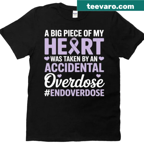 Awareness T-shirt for drug addiction and overdose awareness