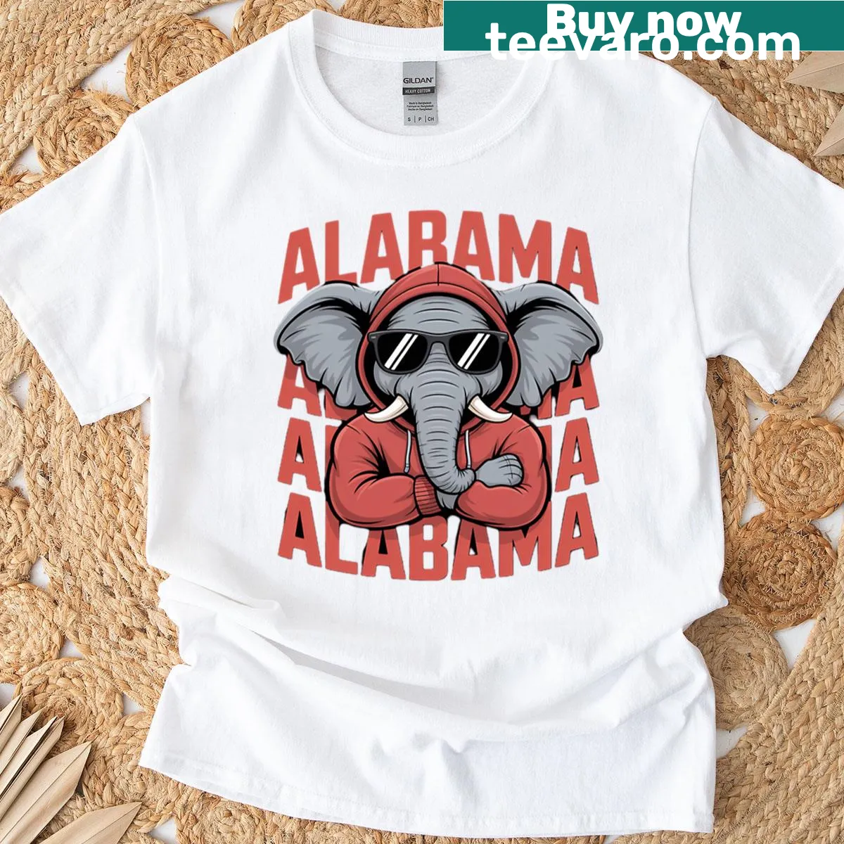 Vintage-style T-shirt celebrating Alabama, suitable for all ages — on a men's t-shirt