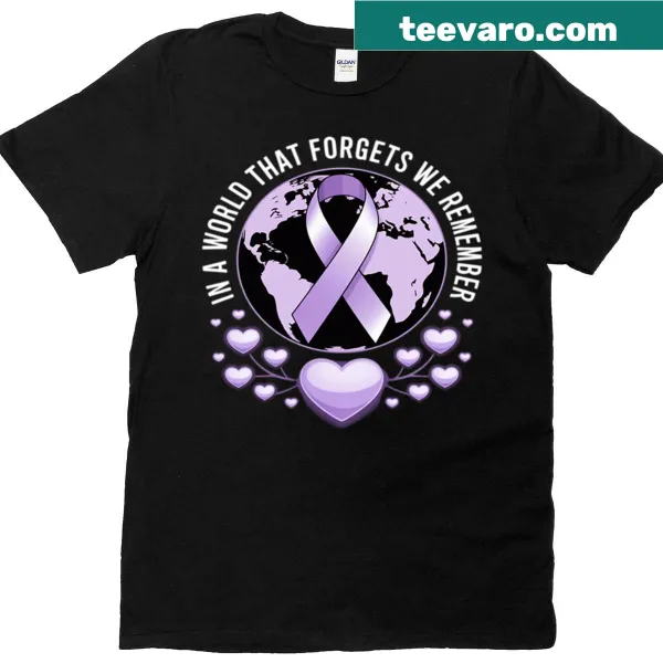 Awareness t-shirt for Alzheimer's support with meaningful message