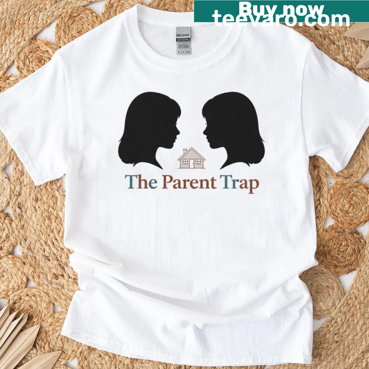 Illustrative t-shirt featuring Annie and Hallie from Parent Trap — on a men's t-shirt