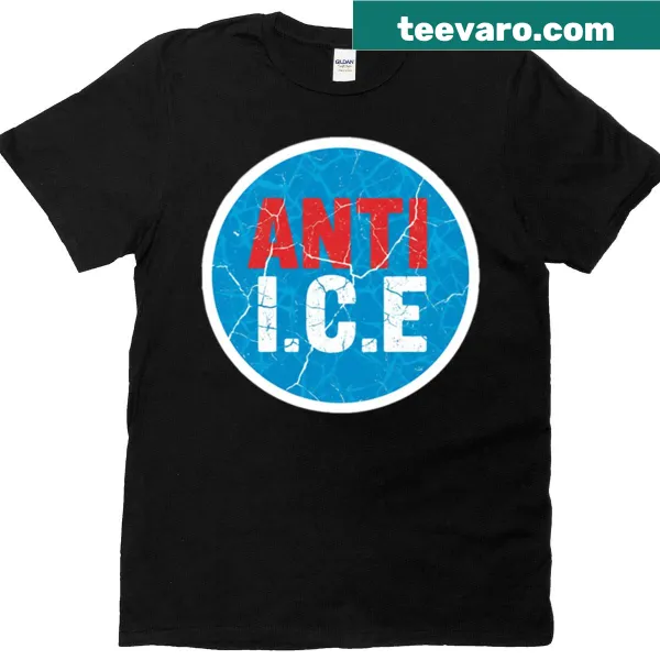 Bold typography design stating Anti Ice on a T-shirt
