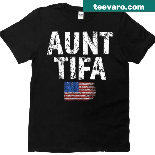 Bold text shirt with the words 'Aunt Tifa'