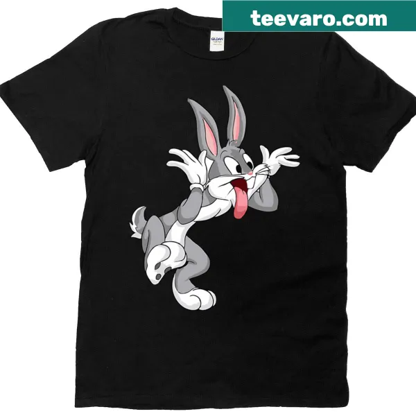 Bugs Bunny logo design on a nostalgic T-shirt