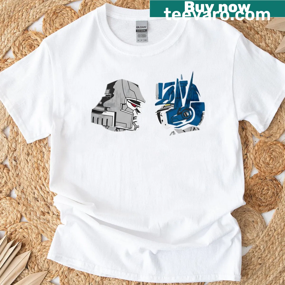 Funny vintage T-shirt with cartoon robot from 90s movies — on a men's t-shirt