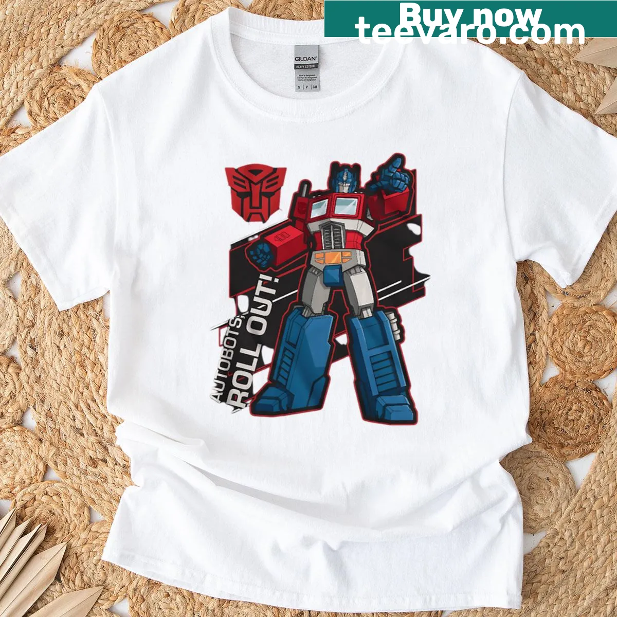 Vintage cartoon robot t-shirt inspired by 90s movies. — on a men's t-shirt