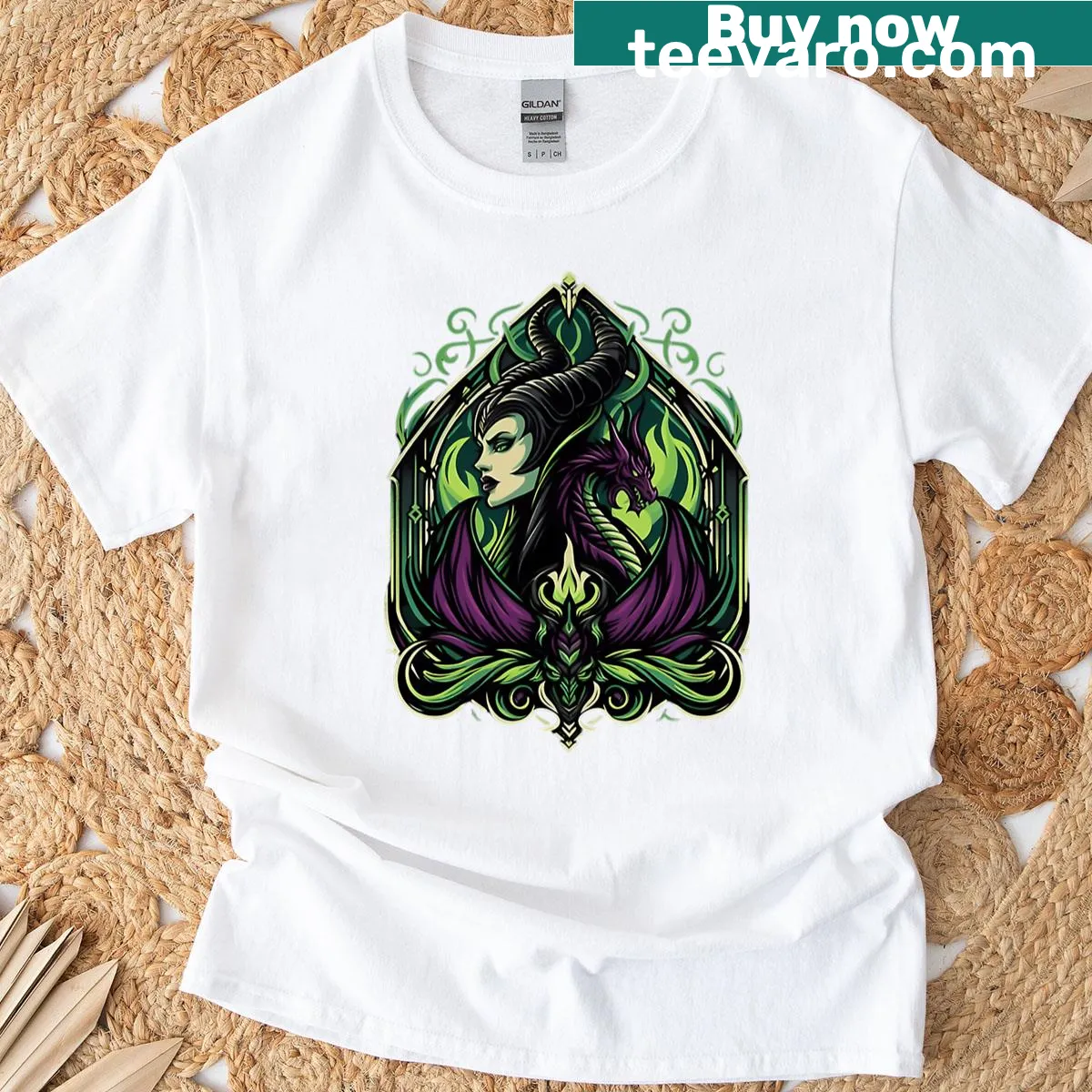 Funny Halloween t-shirt featuring vintage cartoon villains. — on a men's t-shirt