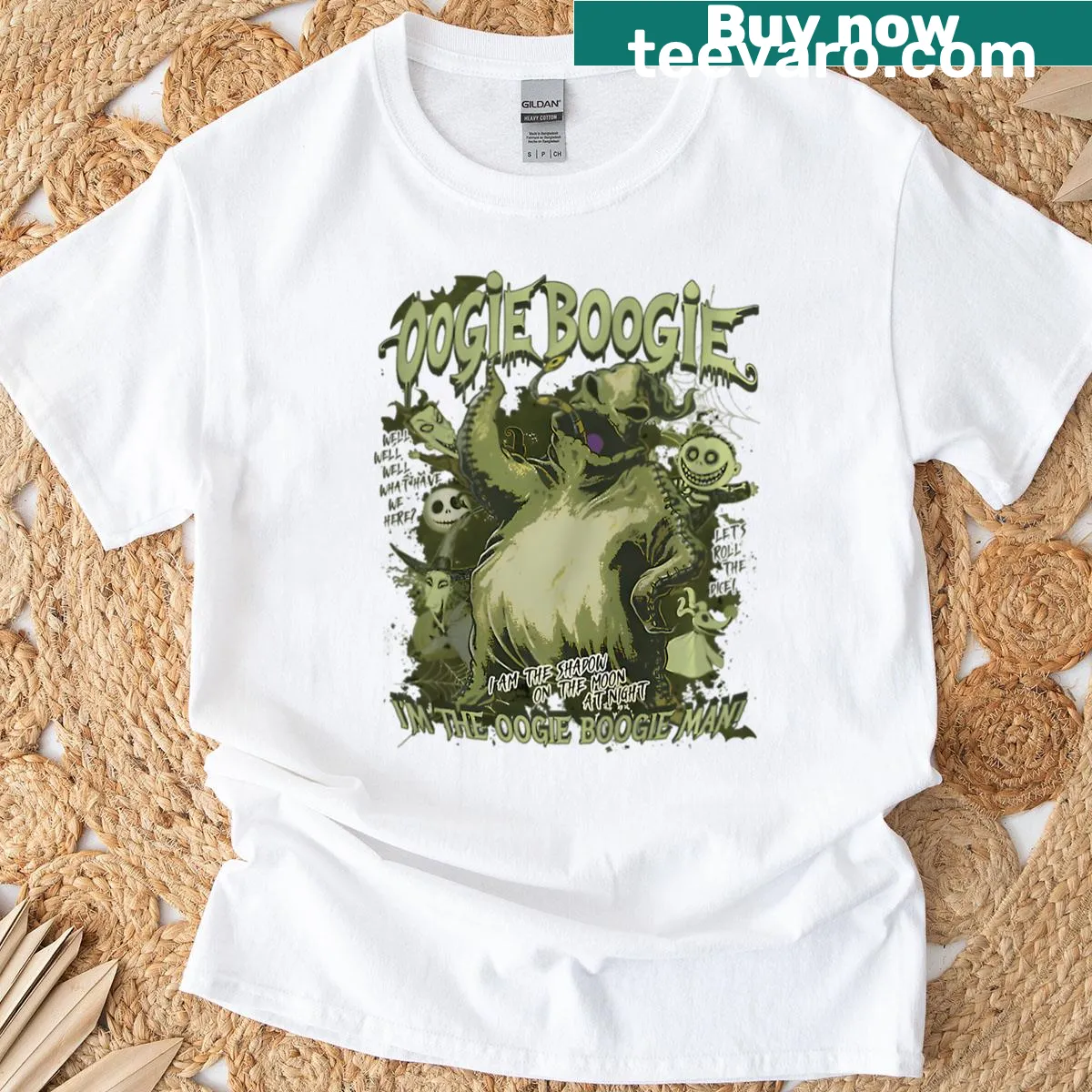Funny vintage cartoon character Halloween T-shirt — on a men's t-shirt