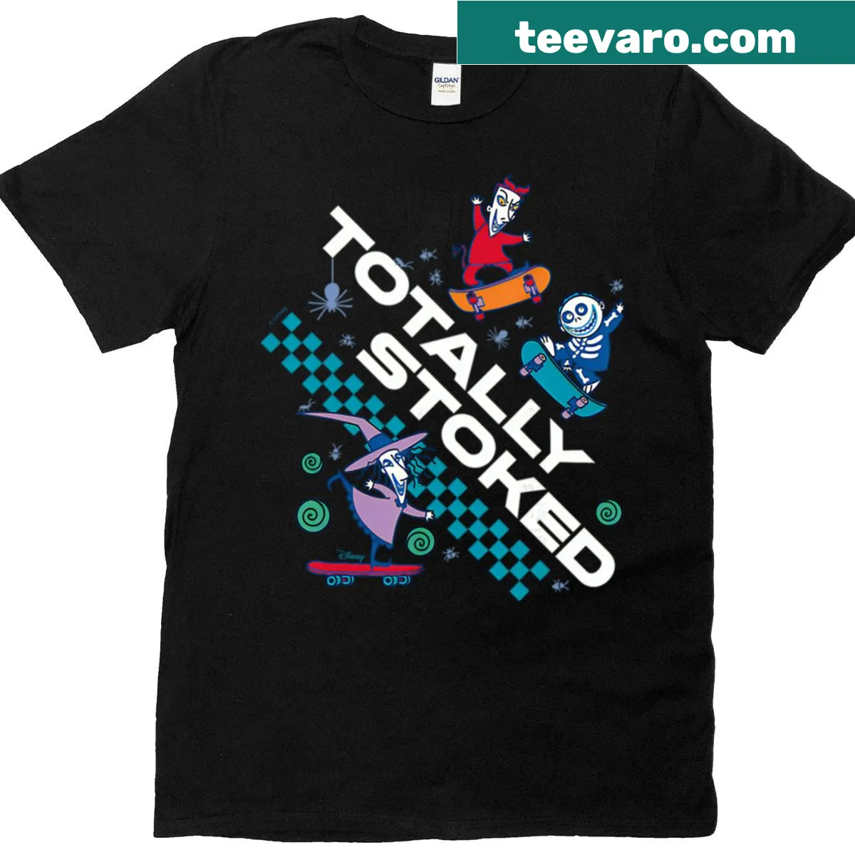 Vintage character graphic T-shirt for Halloween fun — on a men's t-shirt