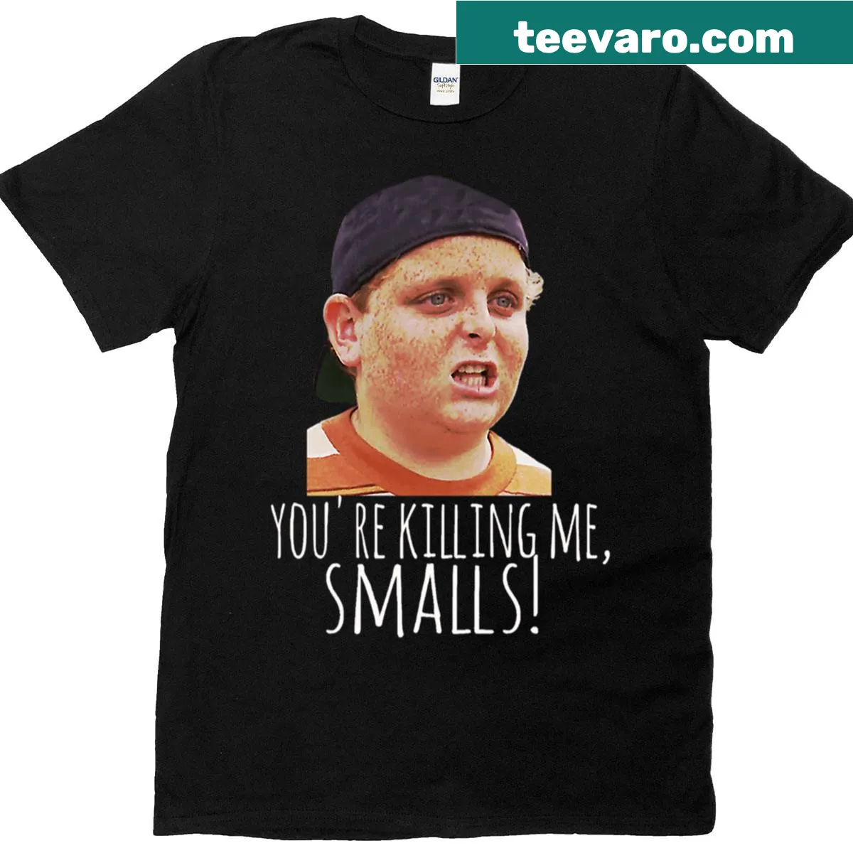 Vintage 90s baseball movie t-shirt for kids with funny graphic — on a men's t-shirt