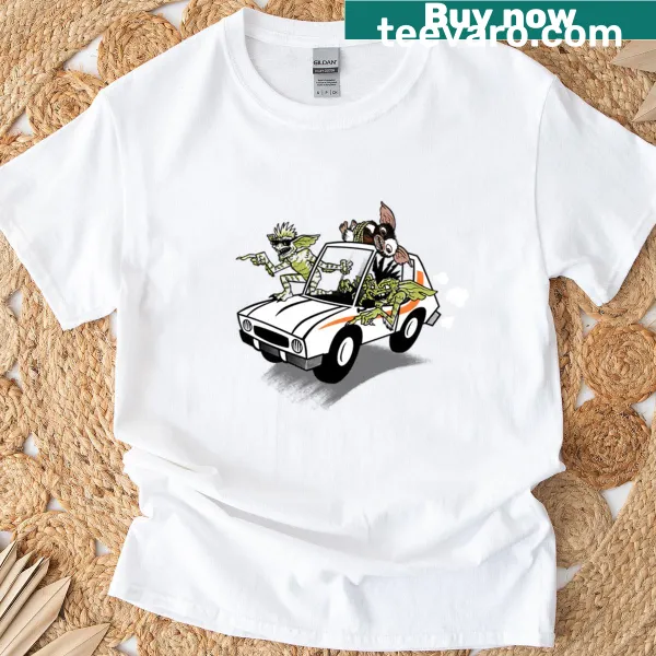 Vintage-style Christmas horror t-shirt featuring 80s movie themes
