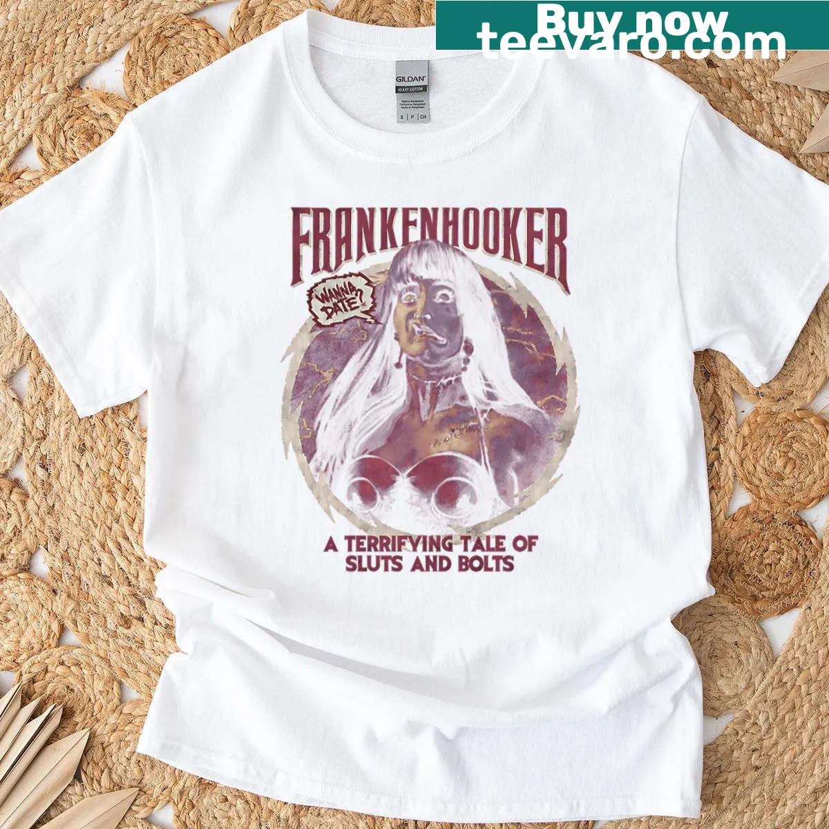 Funny T-shirt inspired by cult classic horror films — on a men's t-shirt