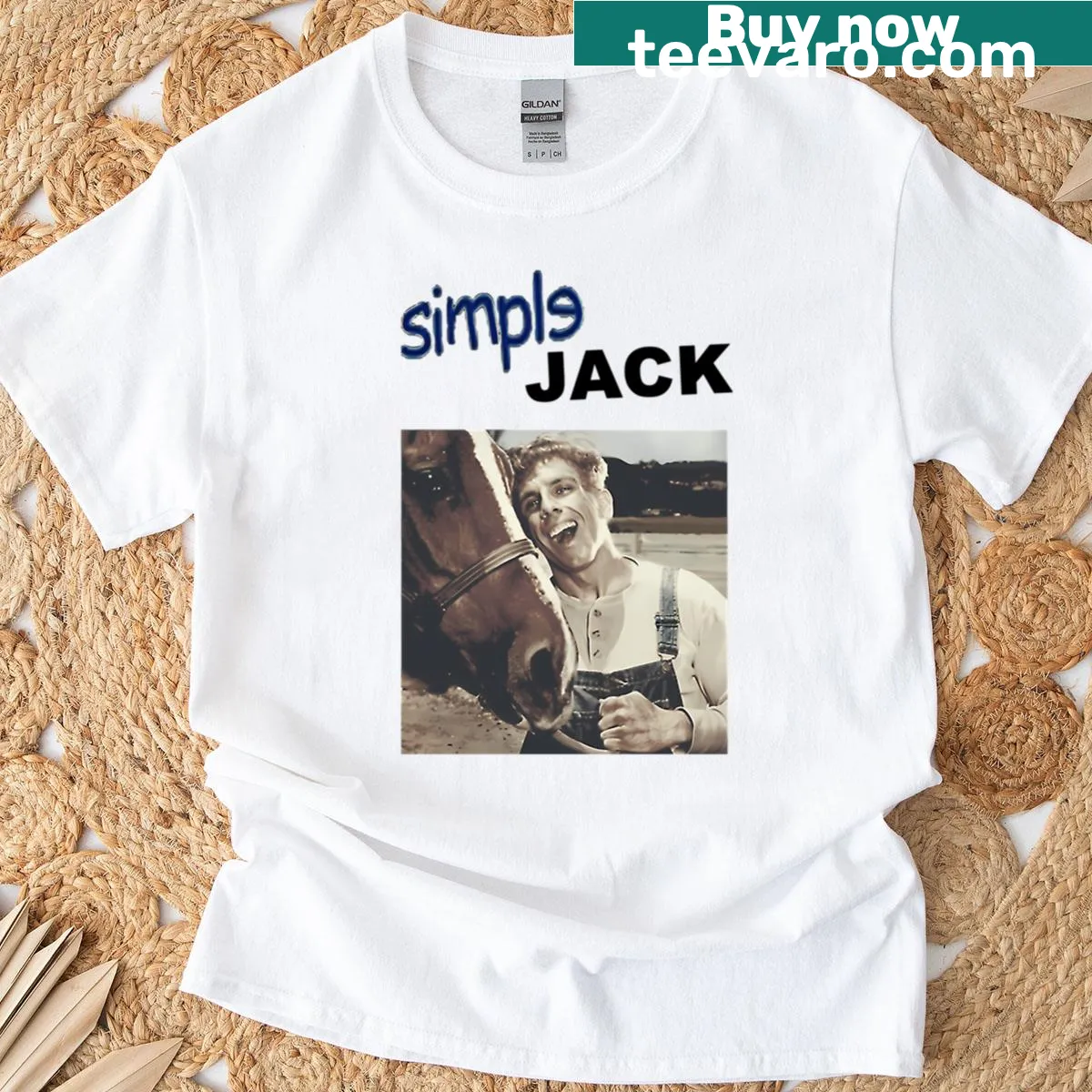 Sarcastic typography T-shirt celebrating comedy films — on a men's t-shirt