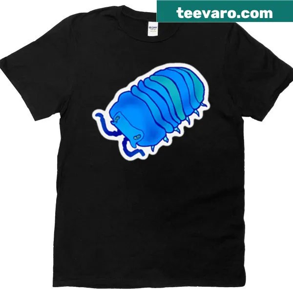 Illustrated t-shirt featuring a Cubaris isopod