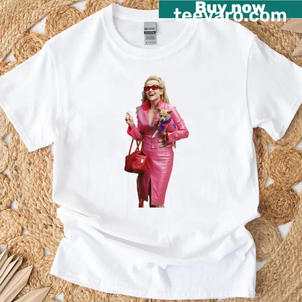 Elle Woods inspired t-shirt with playful graphics