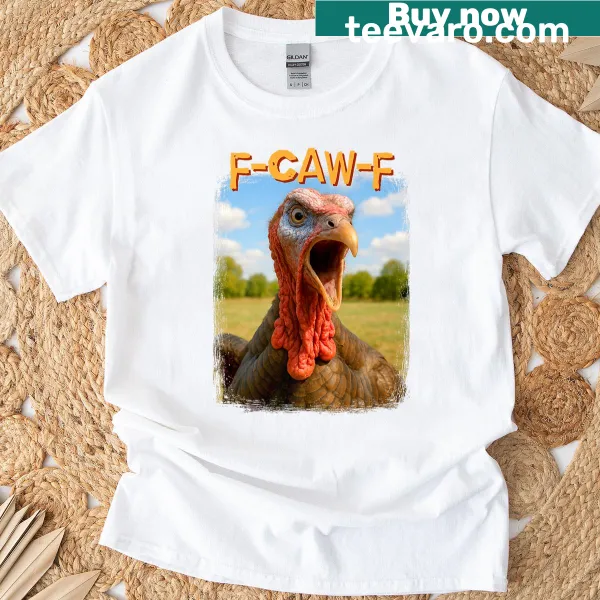 Funny turkey graphic with text for Thanksgiving humor.