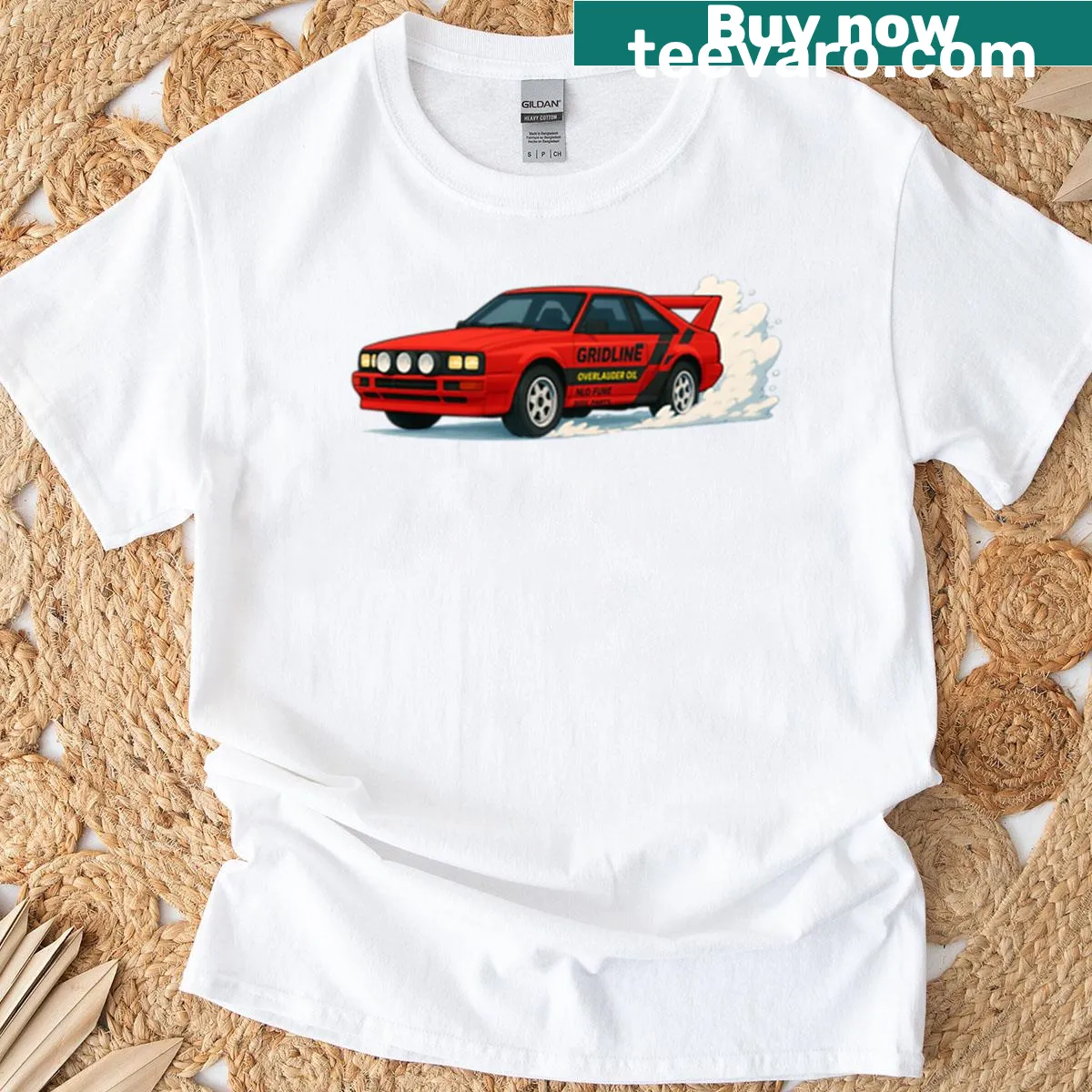 Fastback 85 Snow Edition illustration on a T-shirt. — on a men's t-shirt