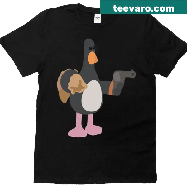 Illustration of Feathers Mcgraw with hat on T-shirt