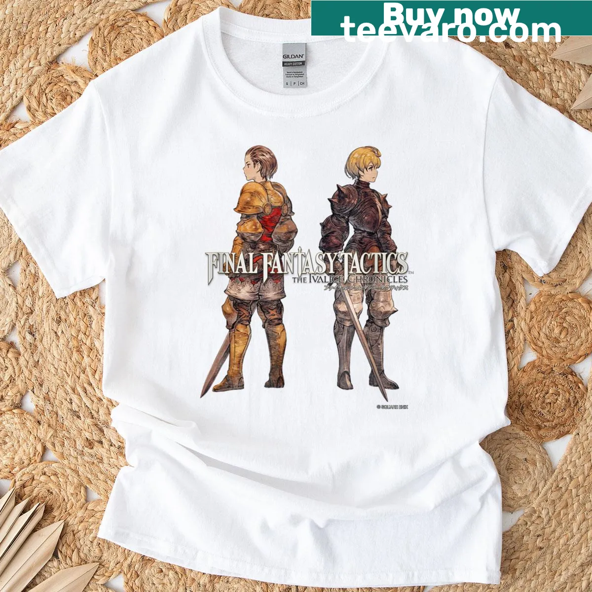 Final Fantasy Tactics Ivalice Chronicles Delita Ramza T-shirt design — on a men's t-shirt