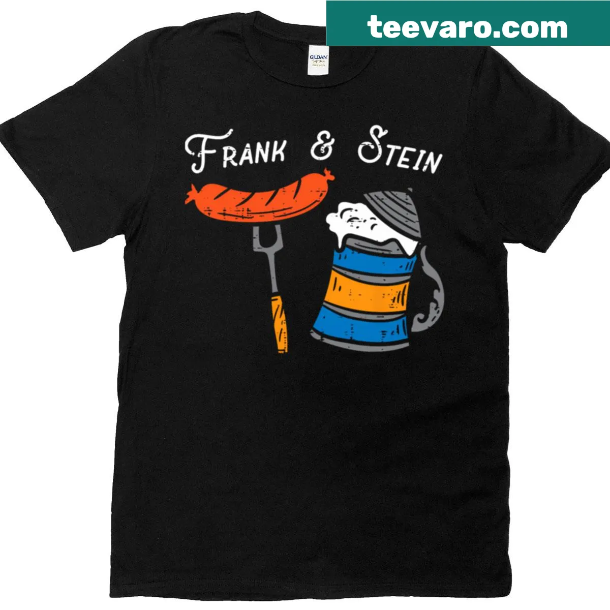 Funny Oktoberfest shirt with German-themed graphic — on a men's t-shirt